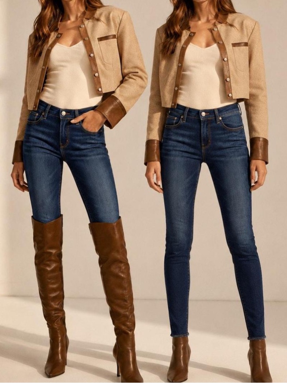 Hudson Natalie Mid-Rise Dark Blue Skinny Ankle Jeans